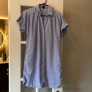 J Crew linen shirt dress